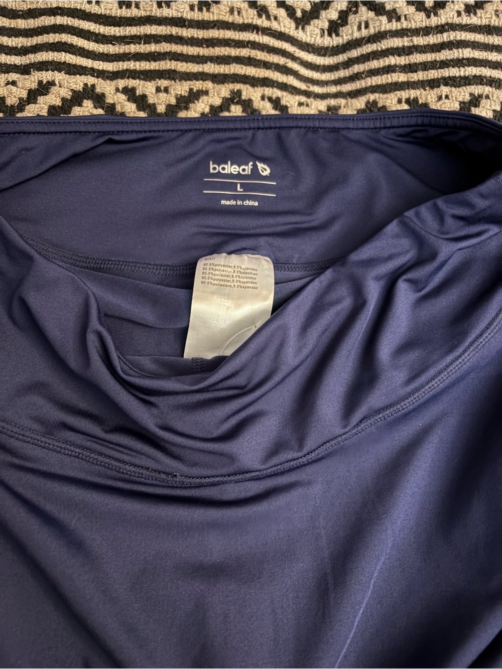 Baleaf Navy Women's Athletic Skort with Built-In Shorts - Picture 4 of 5